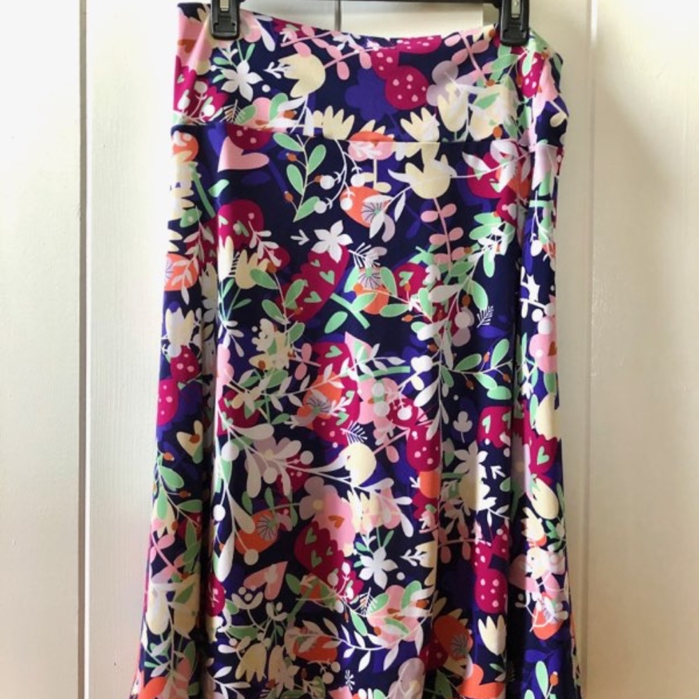 Floral Lularoe Azure skirt